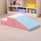Costway Step and Slide Climber for Infants and Toddlers Baby Soft Foam Structure Blocks Yellow/Blue/Pink/Purple